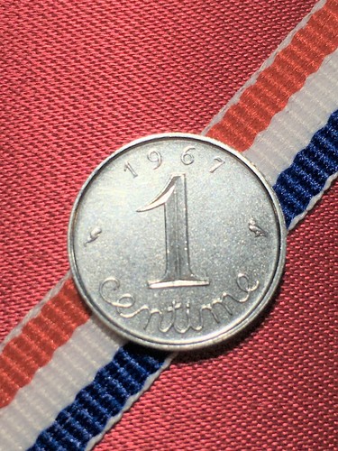 Centime 1967 rebord - à,