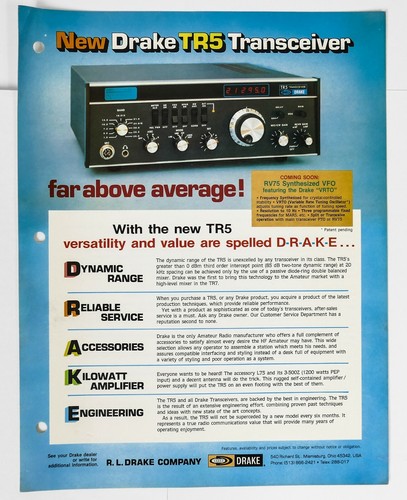 Drake tr5 transceiver brochure - transceiver,