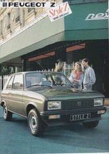 Catalogue brochure Peugeot 104 Z Style Z 1984 France