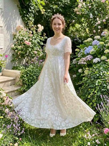 Robe longue vintage coton - longue,