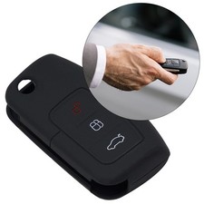 Porte Clé Voiture Haute Qualité AUTO pour Ford Silicone Sport 3 BOUTONS Key Ca