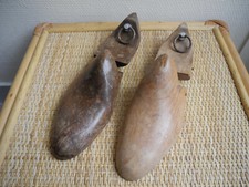 anciennes formes à chaussures cordonnier bois déco rétro vintage old shoe shapes