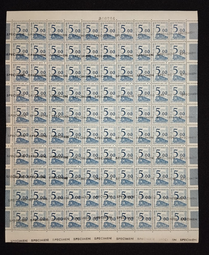 Feuille complète 100 timbres - feuille,