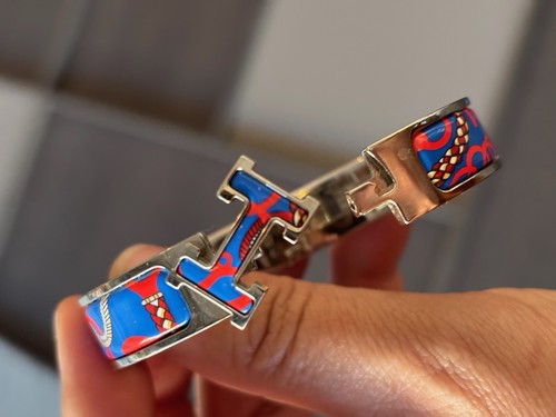 Hermès clic bracelet blue - clic,
