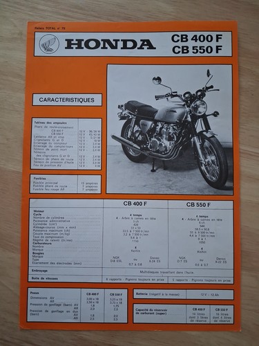 Honda cb400f cb550f 400 550 - honda,