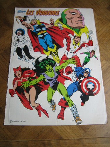 Ancien poster affiche - , marvel