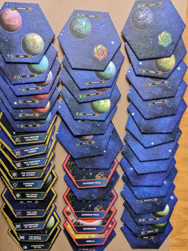 All the map hexes - all,