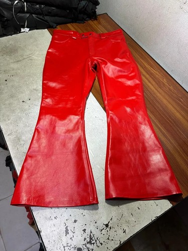 Nouveau pantalon cuir rouge - nouveau, en