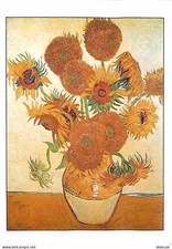 Art - Peinture - Vincent Van Gogh - Tournesols - Description du Tableau au Dos -