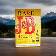 Grande plaque murale j&b scotch whisky en metal