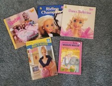 5 Barbie Books Lot