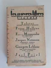 LES OEUVRES LIBRES N 66 -