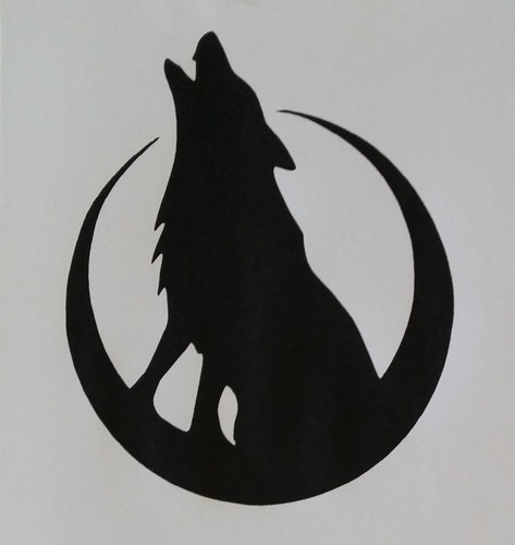Sticker loup pour déco - sticker,