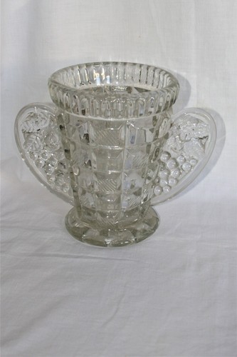 Vase art déco verre moulé - vase,