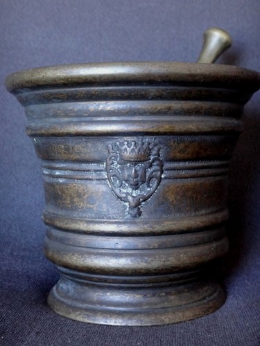 Ancien mortier bronze - ancien,