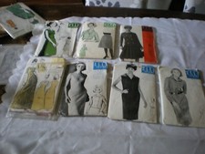 un lot de 7 patrons de couture ancien ELLE va bien taille 38 a 50