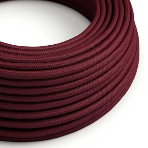 Câble textile rond effet - , soie