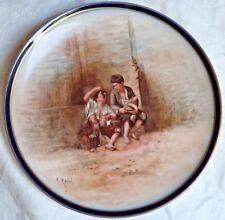 Assiette en porcelaine Haviland fin XIX ème signée