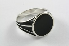 Bague pour Hommes Pierre Noire