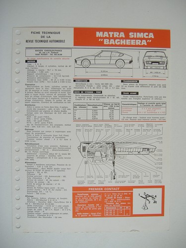 Fiche technique rta matra - ,