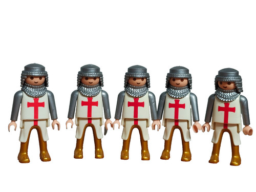 Playmobil figurines soldats - x5,