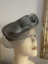 Joa Nell Élégant Chapeau De Cérémonie Gris Perle