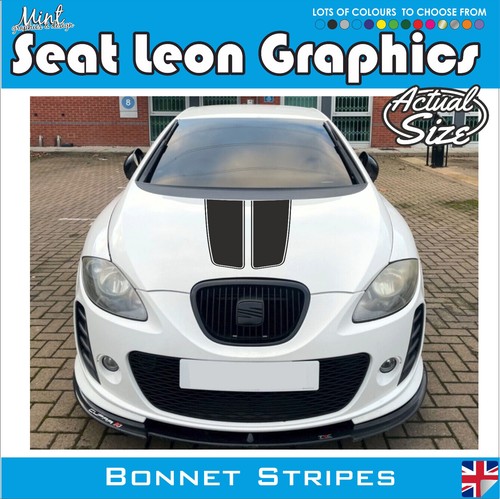 Seat leon bonnet stripes - leon,