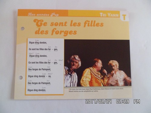 Carte fiche plaisir chanter - plaisir, de