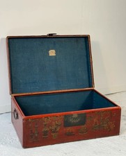 Antique - Malle, Boîte de rangement Chinoise - Bois laqués & peinte mains