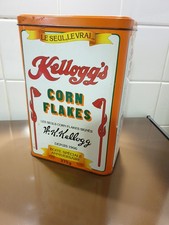 Grande boîte Métal Tole Fer Pub Kellogg's Corn Flakes Céréales 