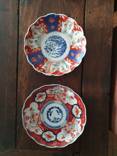 Paire assiettes japonaises - paire,