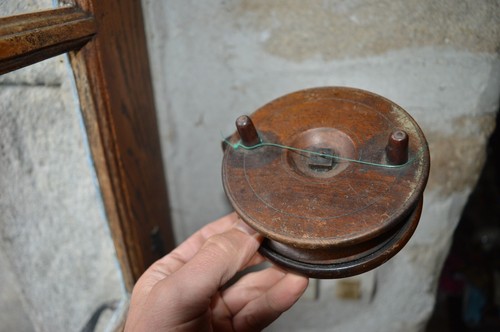 Ancien moulinet pêche - moulinet, de
