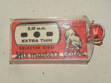 ANCIENNE BOITE NEUVE 10 LAME DE RASOIR EXTRA THIN 0,10 HIS MASTER'S BLADE RAZOR 