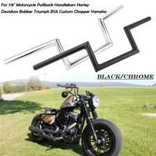 7/8"22mm Guidon Z-Handlebar Moto pour Honda Bobber Yamaha Suzuki Kawasaki Harley