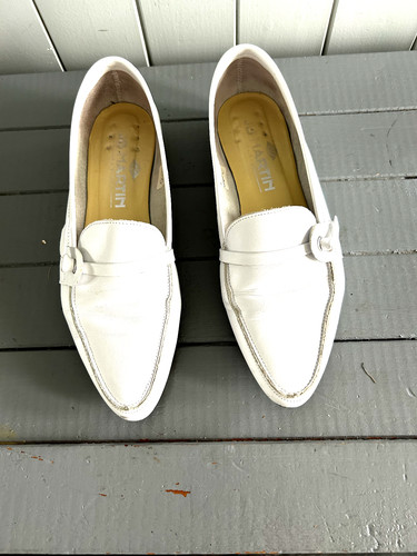 Mocassins cuir blanc 5 - 37,5, jb