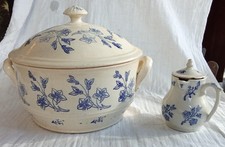 Lot Anciens Pot à Lait  Soupière  Céramique Saint Uze/Art De La Table Ancien