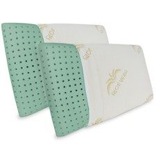 Paire Oreillers Ecogreen Mousse à Mémoire Écologique - Hauteur 11 CM