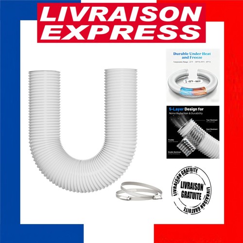 Gaine vmc 150mm blanc - 150mm, 2,5m