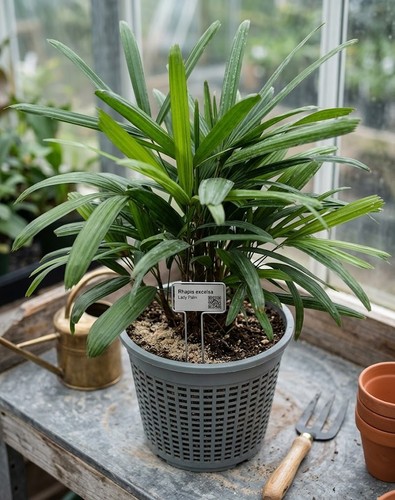 Lady palm rhapis excelsa - lady, live