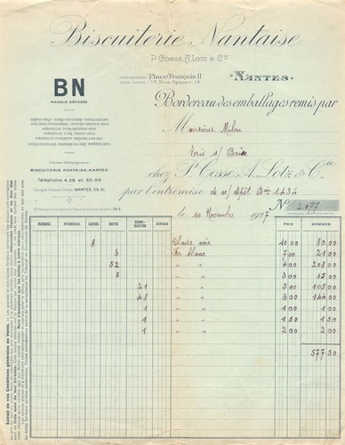 1927 biscuiterie nantaise - 1927,