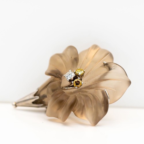 Broche fleur 14k 585 - fleur, or