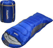 0 Degree Winter Sleeping Bags for Adults Camping (450GSM) - Temp Range (5F–32F)