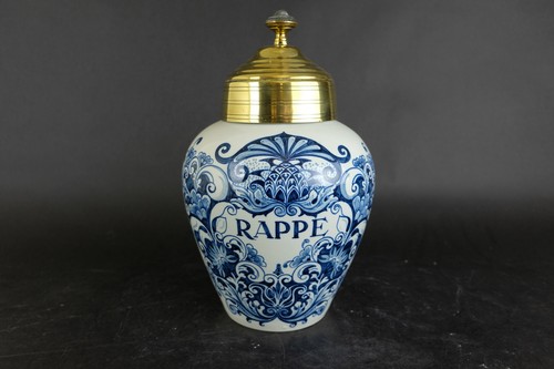 Pot tabac bleu - bleu, blanc