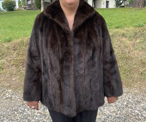 Manteau vison véritable - vison,