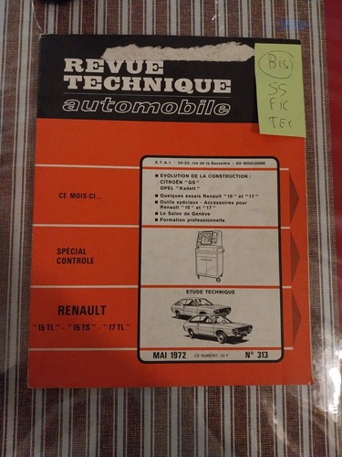 Revue technique renault r15 - 15,