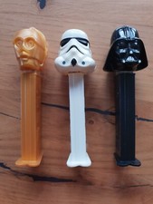 Lot De 3 Distributeurs PEZ Star Wars Darth Vador C3po Stormtrooper 