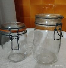 2 Bocaux LE PARFAIT pour  conserves ou Rangement Sel/Epices + 1 Offert 