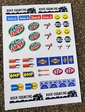 10th Echelle RC Rock Crawler Autocollants 4x4 Hors Route Trail Racer