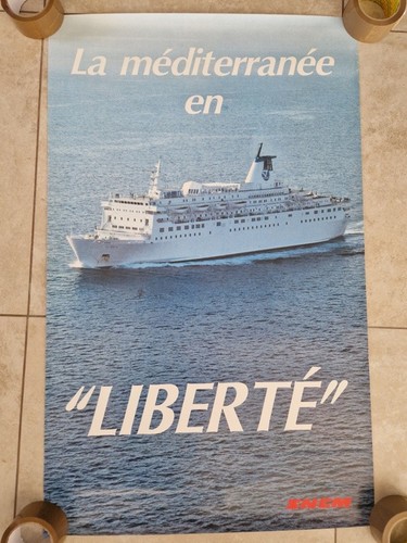Affiche sncm méditerranée - sncm, la