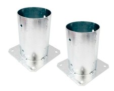 Support de poteau sabot de poteau manchon à visser galvanisé à chaud poteau...